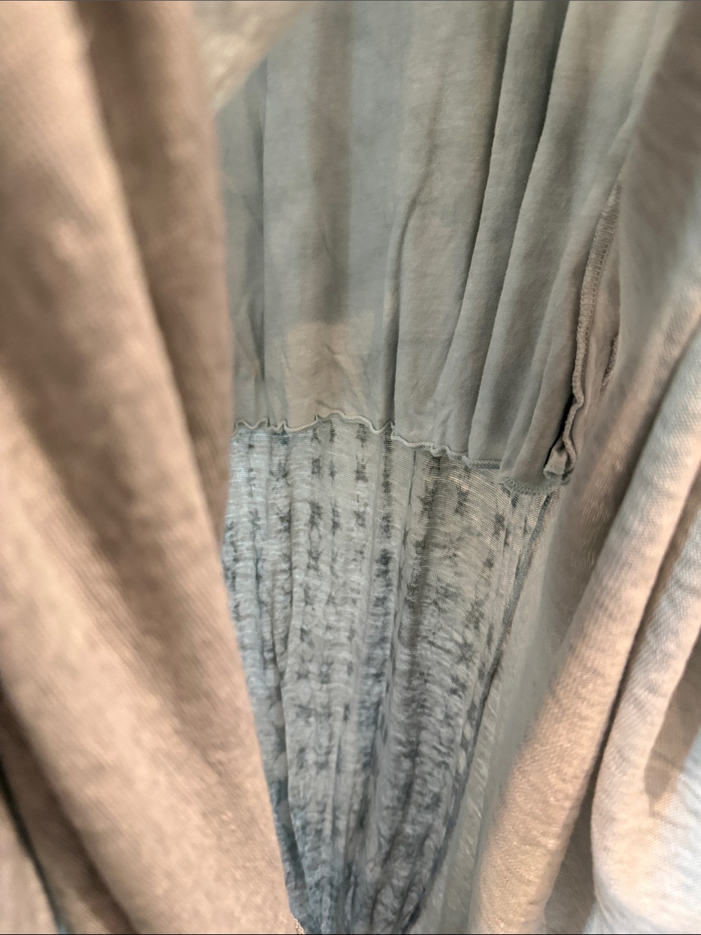 Asymmetrical Light Gray Sleeveless Maxi Dress - Picture 9 of 9